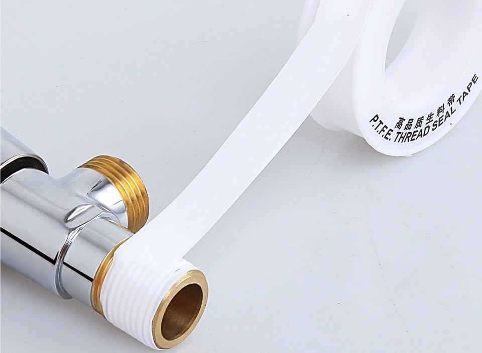 10 Rollen PTFE Gewindedichtband, 1-25 m, für Wasserrohrgewinde, Duschköpfe, Wasserhähne und Sanitäranschlüsse, mehrfarbig