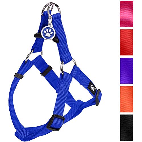 PUPTECK No Pull Dog Harness Reflective Adjustable Basic Nylon Step in Puppy Vest