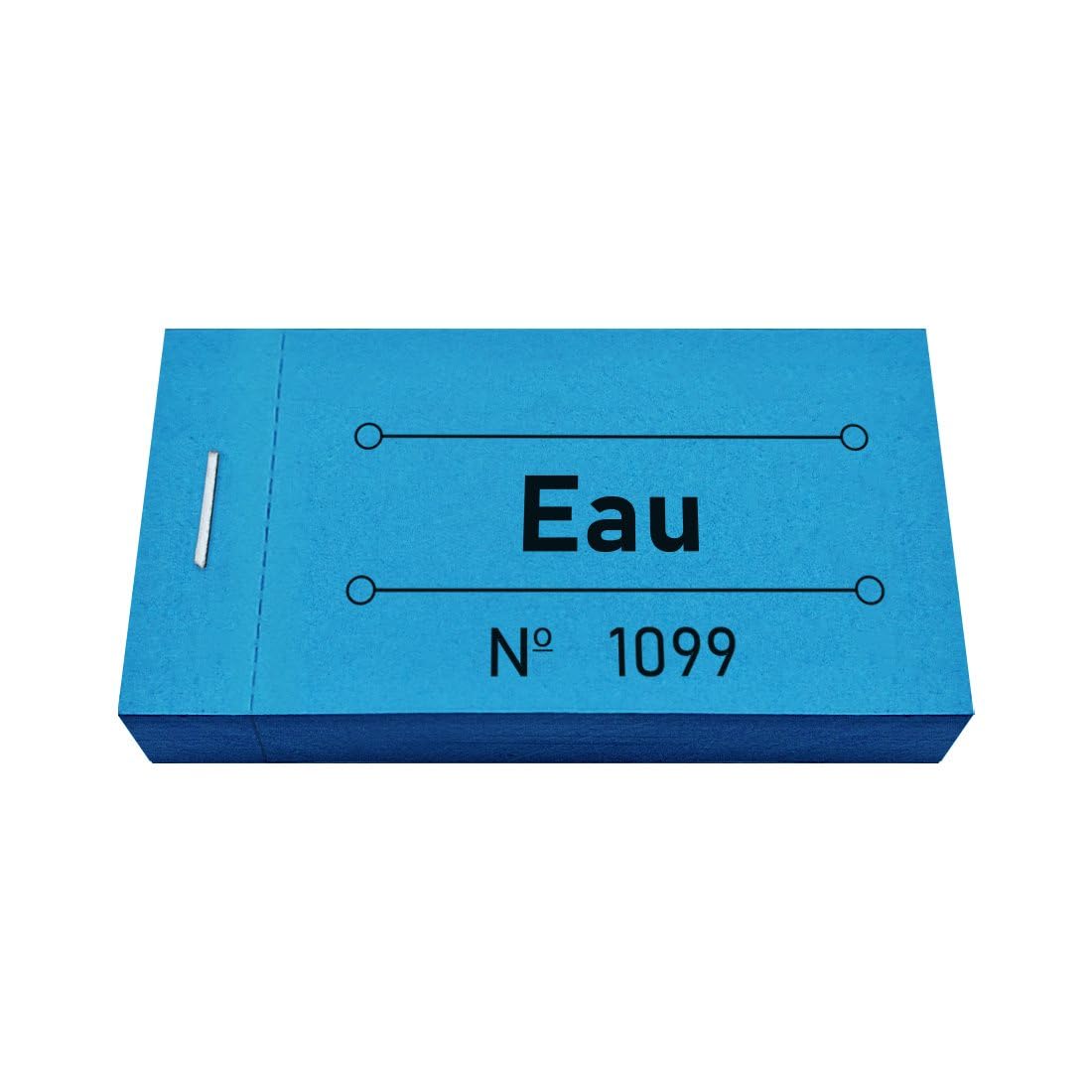 CombiCraft carnet de tickets eau en bleu, 250 tickets, avec numérotation, 50 x 130 mm, faciles à déchirer, pour tout type d'événement