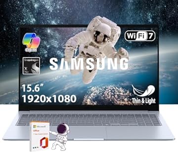 Galaxy Book4 Edge Business Laptop, 15.6" LED Anti-Glare Display, Copilot + AI PC Computer, Snapdragon X Plus Processor, WiFi 7, Win 11 Home, w/Office 365 (Windows 11 Home)