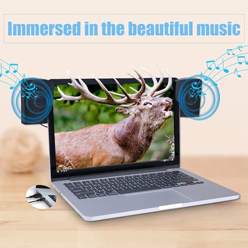 Image of Computer Speakers Desktop PC Speakers for Monitor, Music Speaker with Wired Handy Volume Control for Computers, Tablets TV, PC, Laptop, Black