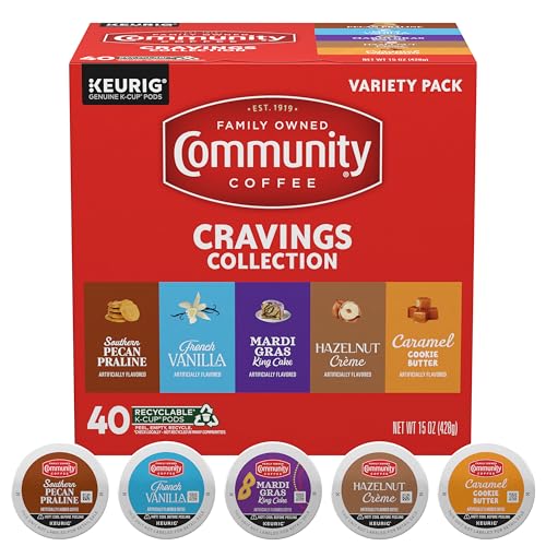 Image of Community Coffee Cravings Collection Variety Pack, 40 ct K-Cup Pods (Pack of 1)