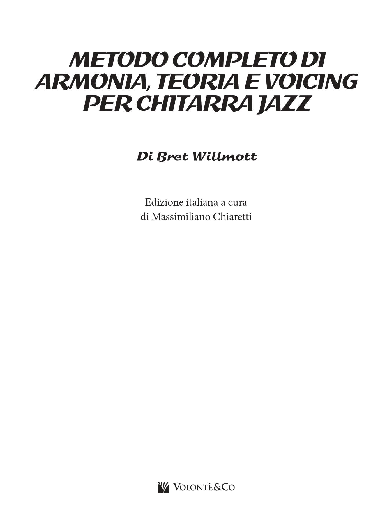 Metodo completo di armonia, teoria e voicing per chitarra jazz