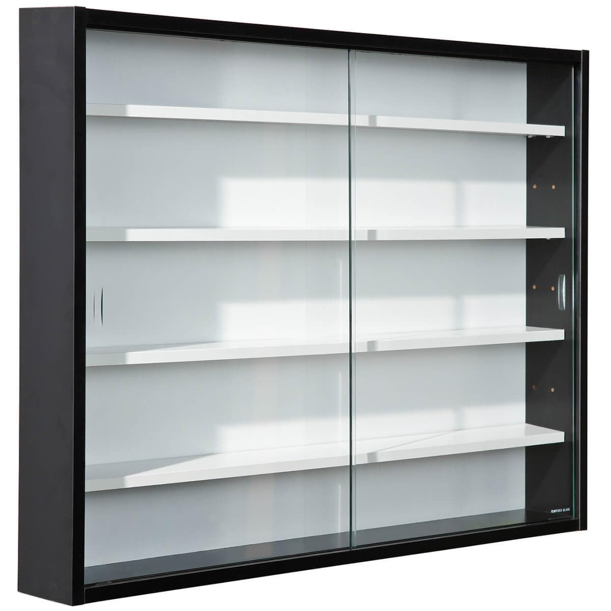 AltoBuy Collect N&B - Vitrine Murale 5 Compartiments Noire et Blanche
