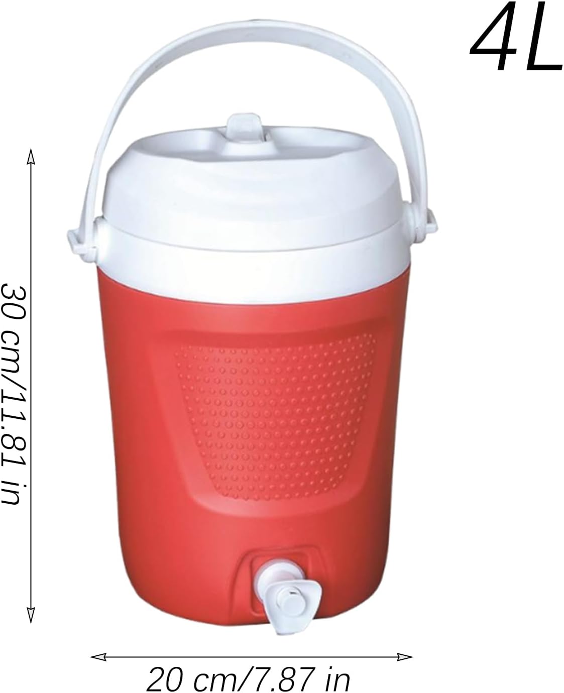 スポーツ用水ディスペンサー - 飲み物用クーラーボックス キャンプ向け,軽量持ち運び可能な水用ディスペンサー４L キャンプ/釣り/ピ