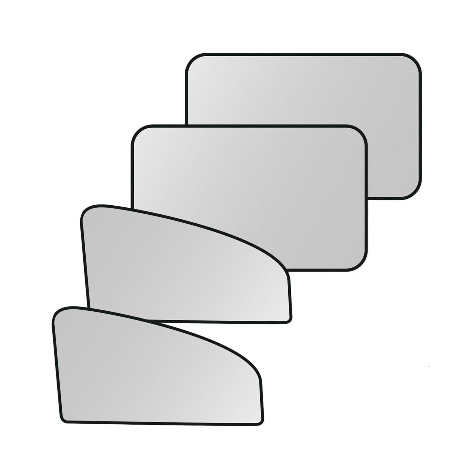 APOINBV Car Window Sun Shade, for Dacia Logan/Logan MCV/Logan MCV Fiskal/Logan MCV, UV Ray Glare Protection Mesh Breathable Baby Pet Shield Heat Reducer Universal,B