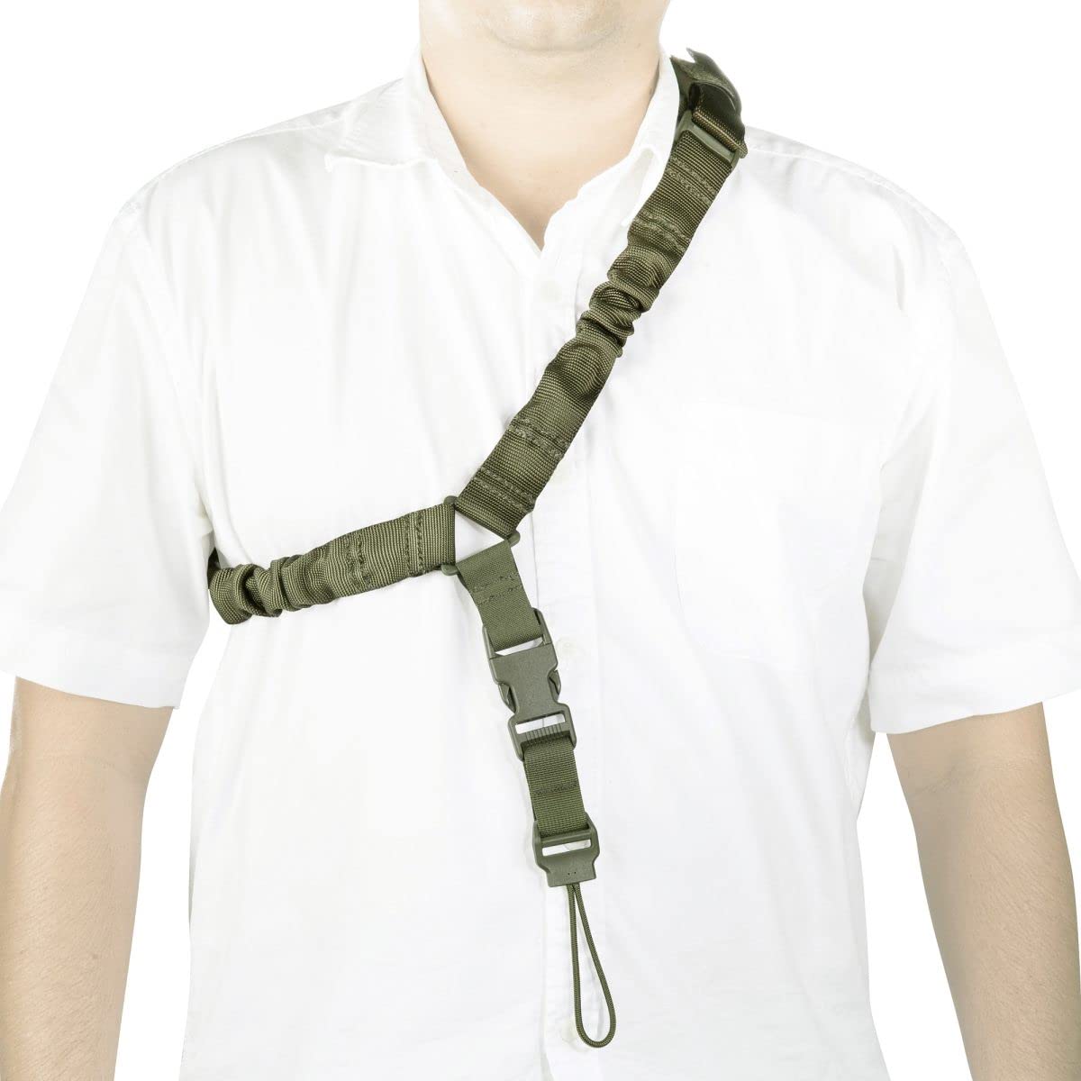 Tasmanian Tiger TT Single Multipurpose Sling Gepolsterter Single Trage-Riemen mit variablen Befestigungsoptionen für Lang-Waffen, Kameras oder Taschen