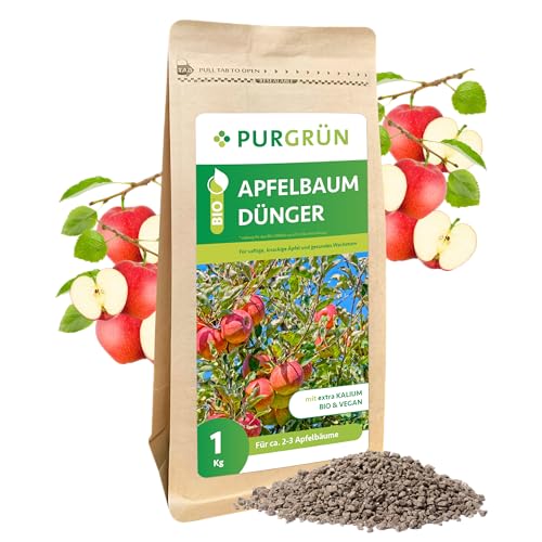 Purgrün® Bio-Apfelbaum-Dünger 1 kg – Organisch-mineralische...