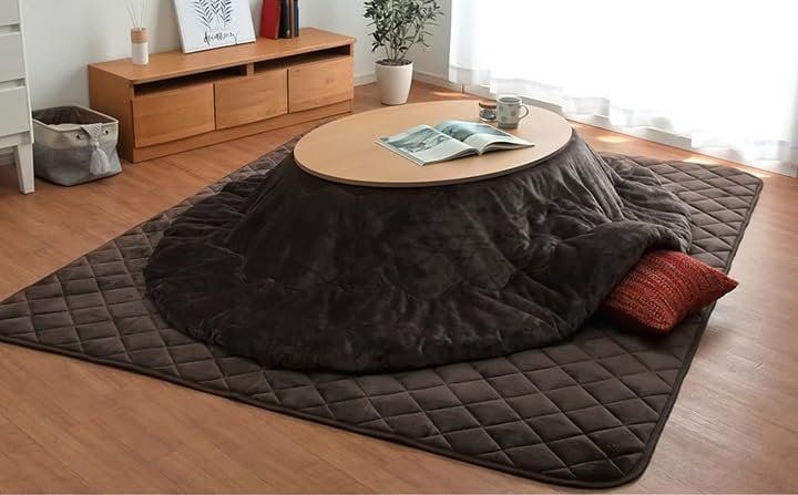 Amazon.co.jp: こたつ布団 楕円形 掛敷セット 185×225cm こたつ布団