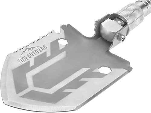 Miniatura 2 de Monoprice Pala táctica de supervivencia multifuncional 11 en 1, con bolsa de transporte balística, 30 pulgadas, colección Pure Outdoor