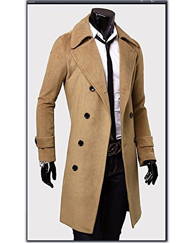 ZiXing Giacca da Uomo Inverno Slim Elegante Trench...
