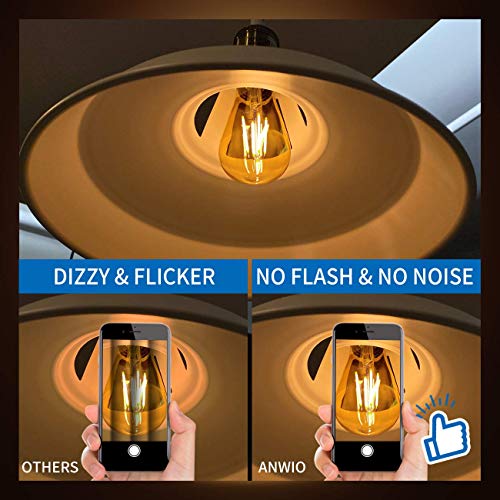 ANWIO Edison gloeilamp E27 6,5 W vervangt 54W Vintage Brown Cage verlichting voor hanglamp, 2500K warm wit 720LM… - Afbeelding 6