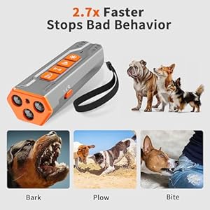 Dog bark deterrent device wbonus clicker | complete dog training kit | 4 mode anti barking device corrects other behaviors | rechargeable   cucciolini doodles