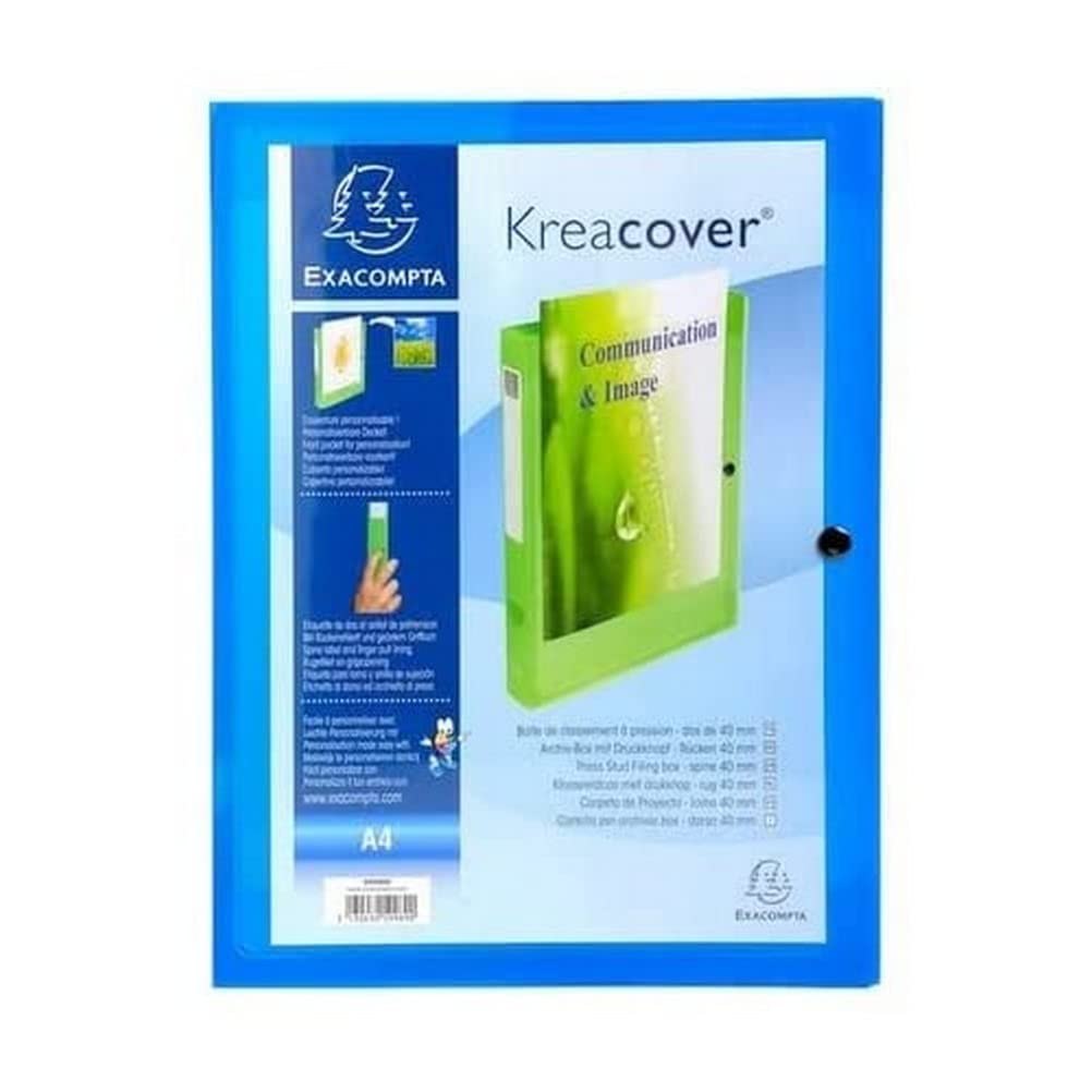 Boite de classement a pression dos 40mm polypropylene chromaline 7/10e krea cover