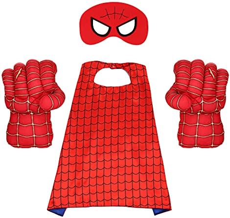 Superhero Cape and Plush Boxing Gloves, Superhero Party Dress up…
