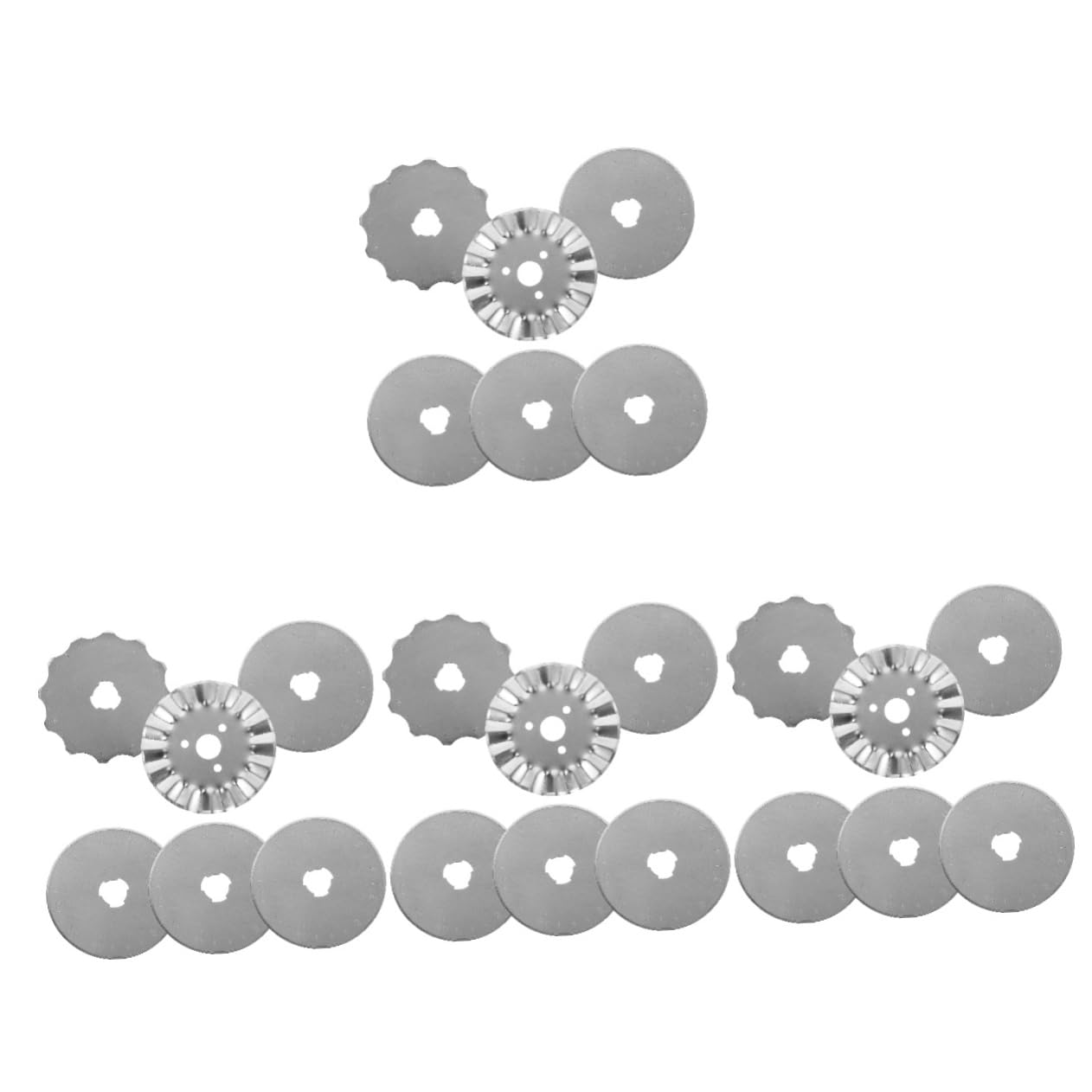 Gadpiparty 4 Sätze Nähklingen Rollschneider Echter Rollschneider Zum Nähen Und Mattieren Rundes Papier Für Rotierenden Rollgrip Stoff Aus Kleine Rollschneiderteile 6 Stück * 4