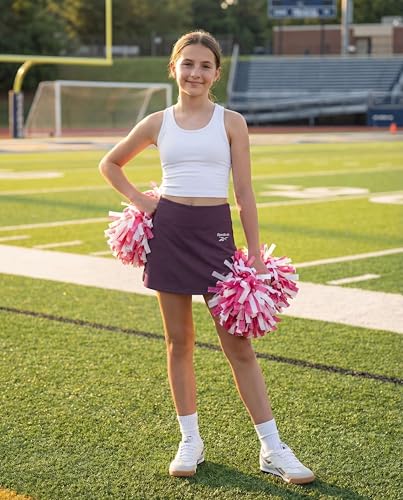 Image of Reebok 3 Pack: Girls Skorts Athletic Dry Fit Tennis Golf Skirt with Built in Shorts Active for Kids Teens Tweens (Sizes 6-16)