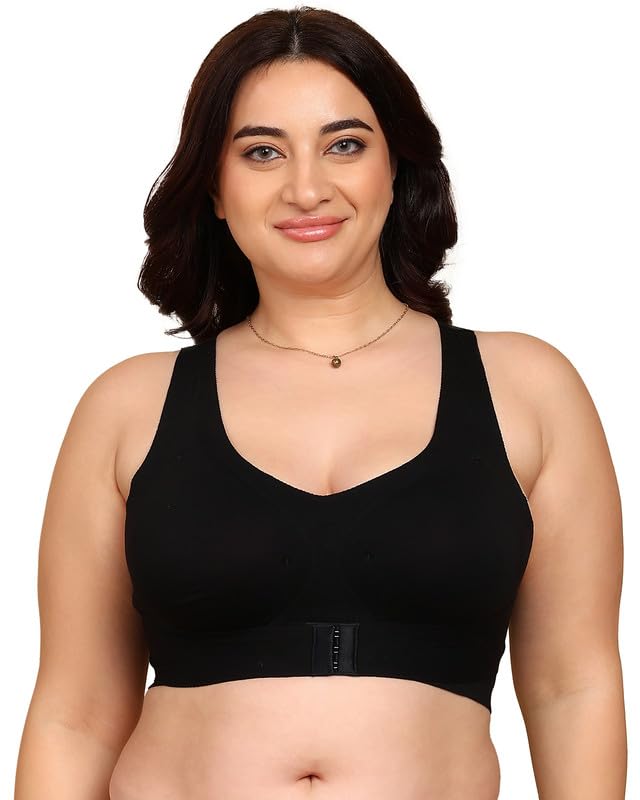 Image of Tweens Cotton Bonded Seamless Lightly Padded Invisi-Gym Bra | Full Coverage | Elastic-Free Comfort | Wire-Free | Elastic-Free | B-C-D Cup Sizes (Pack of 1)