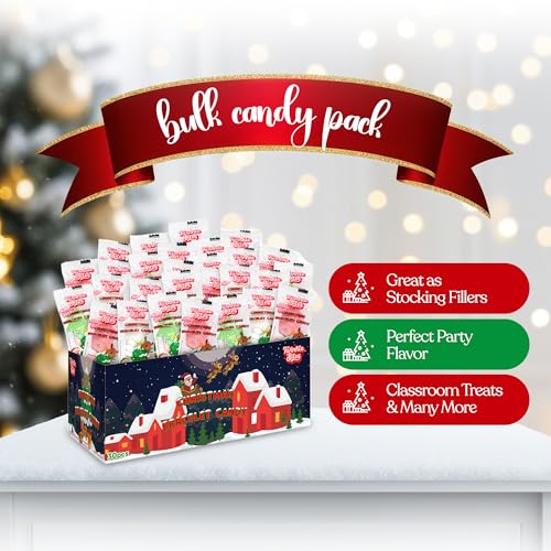 30 Pack Christmas Candy Bracelets - Individually Wrapped Holiday Themed Designs & Delicious Flavor -Bulk Christmas Candy Use For Stocking Stuffers, Party Favors, Classroom Partys & Holiday Treats - image 4