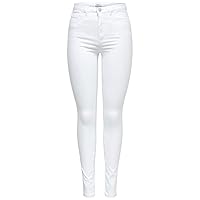 ONLY Royal HW Sk Jeans Noos Skinny Donna, Bianco (White/White)