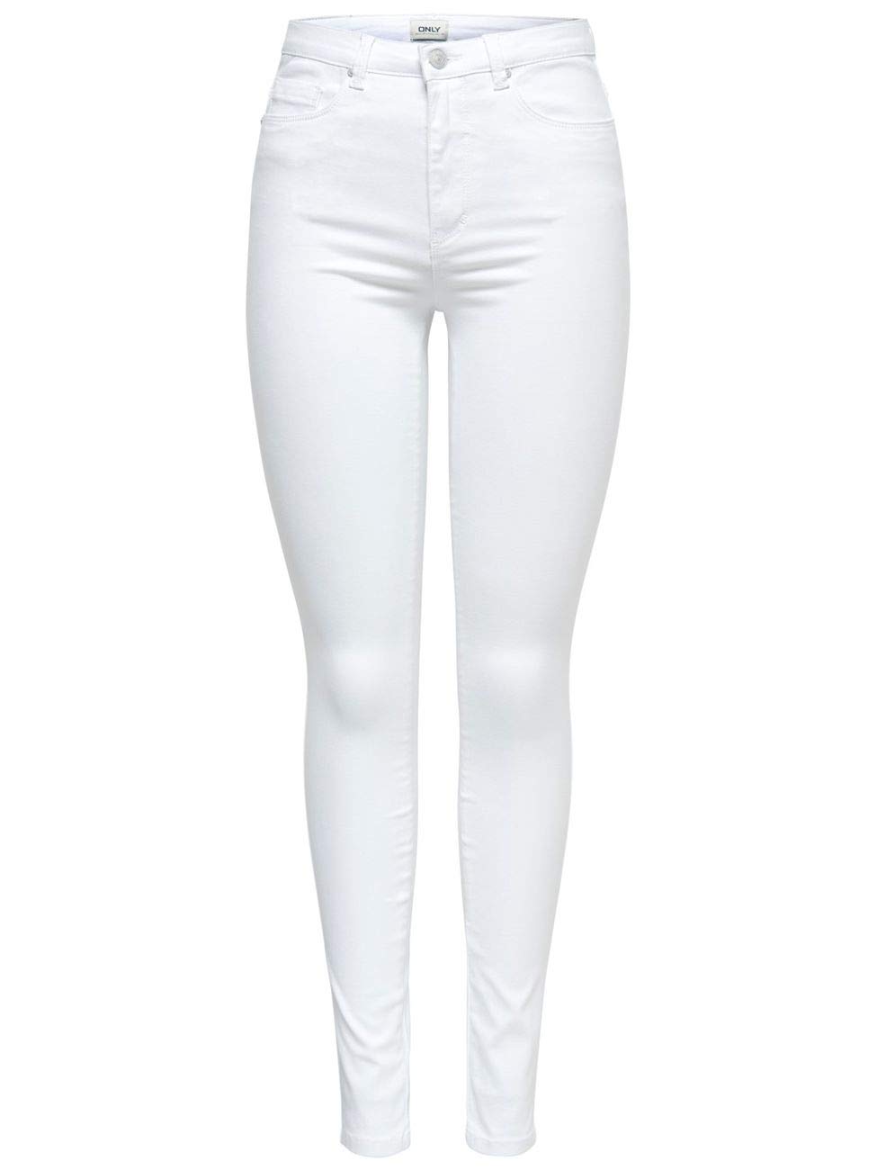 ONLY Women's Royal Hw Skinny Fit Jeans, White (White), M32
