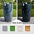Glitzhome 29.25" Outdoor Garden Fountain Ceramic Jar Water Fountain with LED Lights and Pump Cascading Waterfall Vase Fountain for Patio Garden Yard Porch,Turquoise