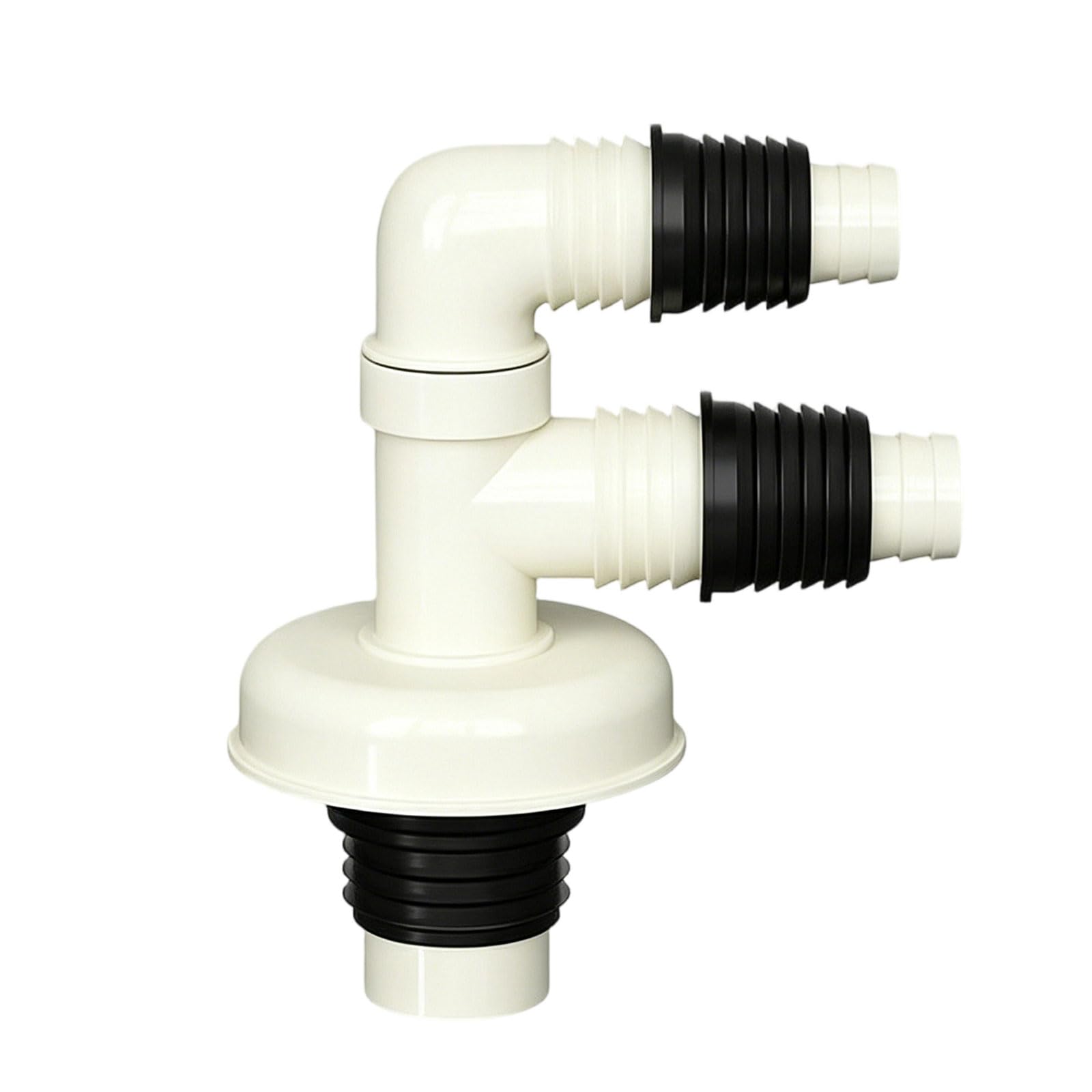 Laundry Drain Splitter Adapter Washing Machine Hose Connector for Balcony Washer Drain Routing in Household Use Laundry Hose Fitting Washer Coupler Home Connector Routing Part Balcony Accessory