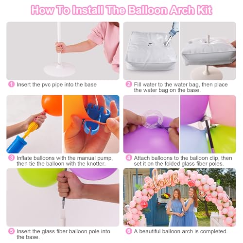 Kit Arche Ballon 225 cm avec Pompe Électrique – 21 Tiges Renforcées – Installation Ultra Rapide – Image 8