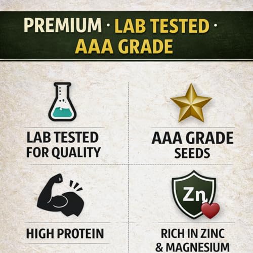 Image of Dry Goods Co Premium Pumpkin Seeds 200g | Raw & Natural Pepitas | High Protein Healthy Snack | Rich in Magnesium & Fiber | Superfood Seeds | No Additives | Lab Tested