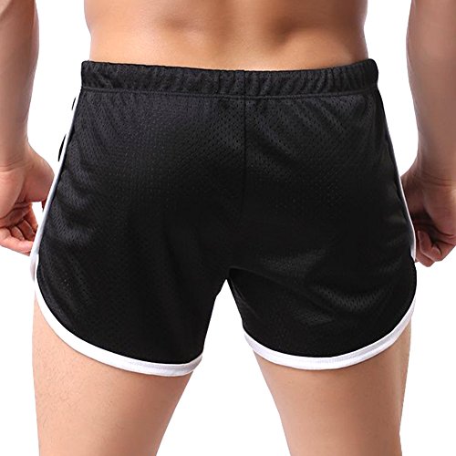 Image of Ouber Men's Fitted Shorts Bodybuilding Workout Gym Running Tight Lifting Shorts