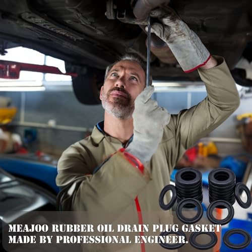 Image of 25PCS M14 Oil Drain Plug Gasket Rubber Crush Washer Seals 097-139, F0RD-5066453, F5TZ-6734-BA Engine Oil Pan Drain Plug Seal for Ford Focus