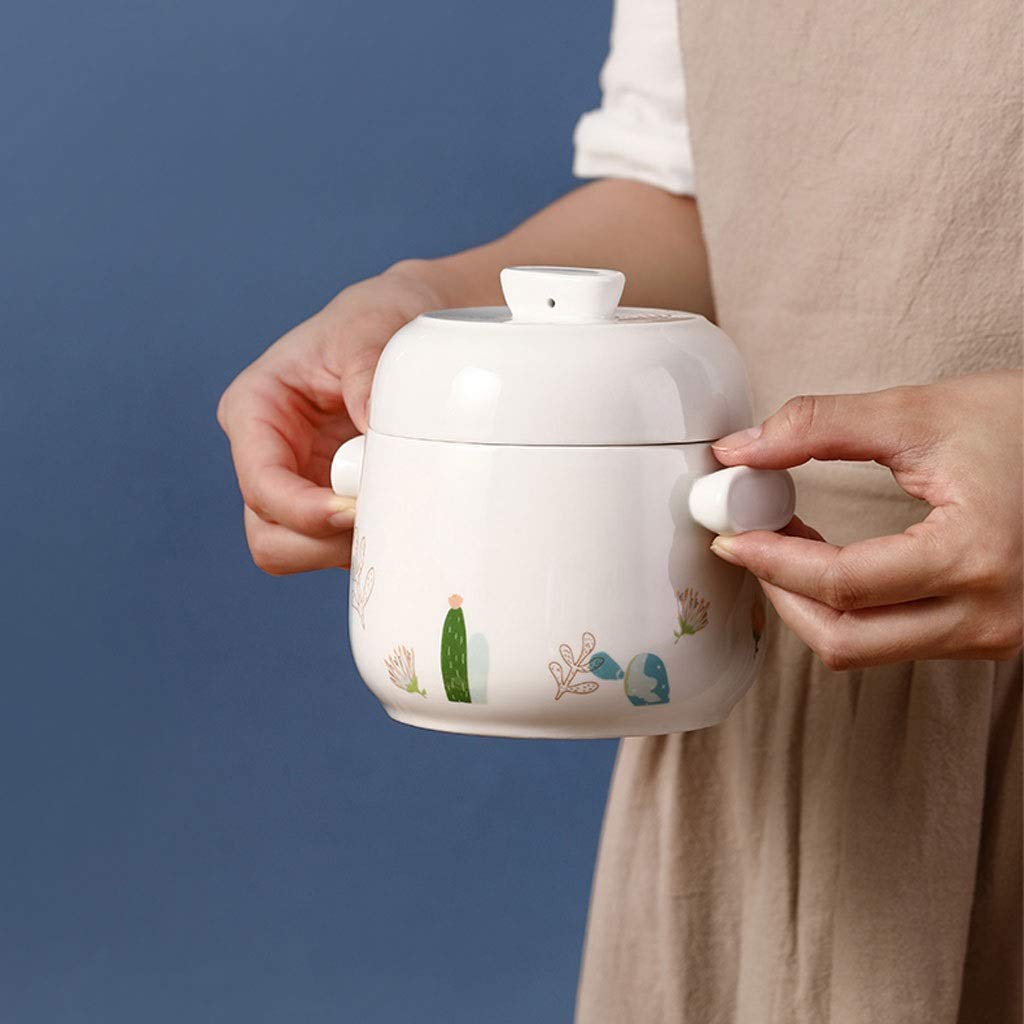 Pot à Vapeur En Céramique Avec Couvercle PRETYZOOM - Bols Pour Soupe Et Chawanmushi