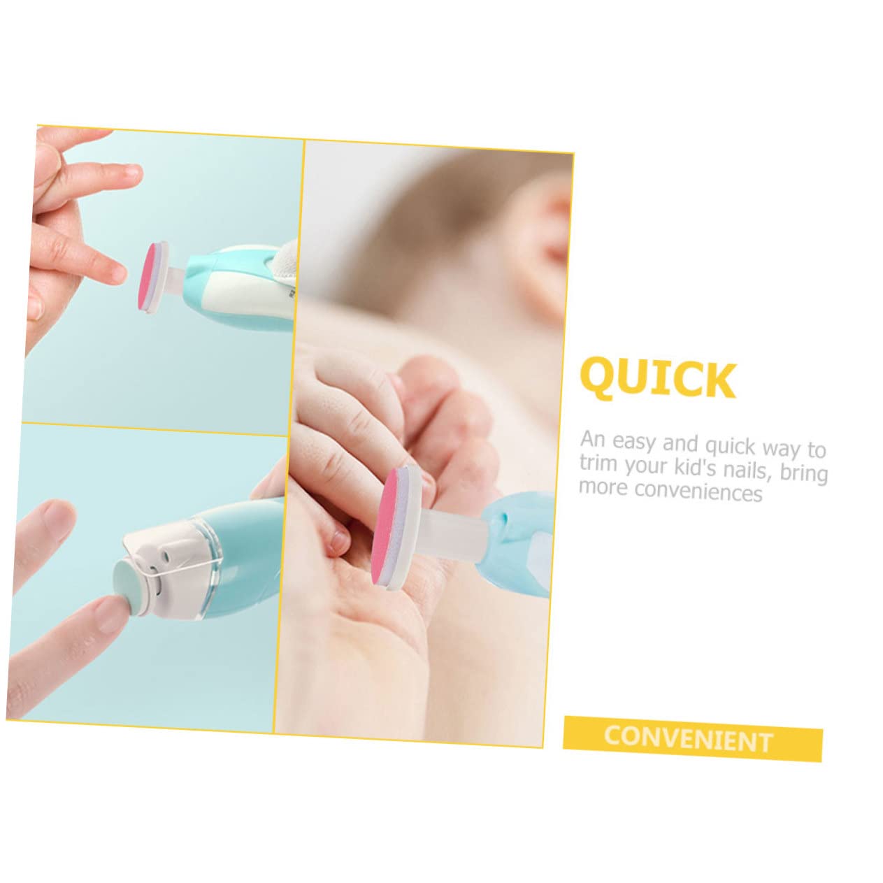 Toddmomy 3sets Electric Nail Grinding Head for Baby Nail Trimmer Pad Set for Infants Grinding Heads 18pcs*3