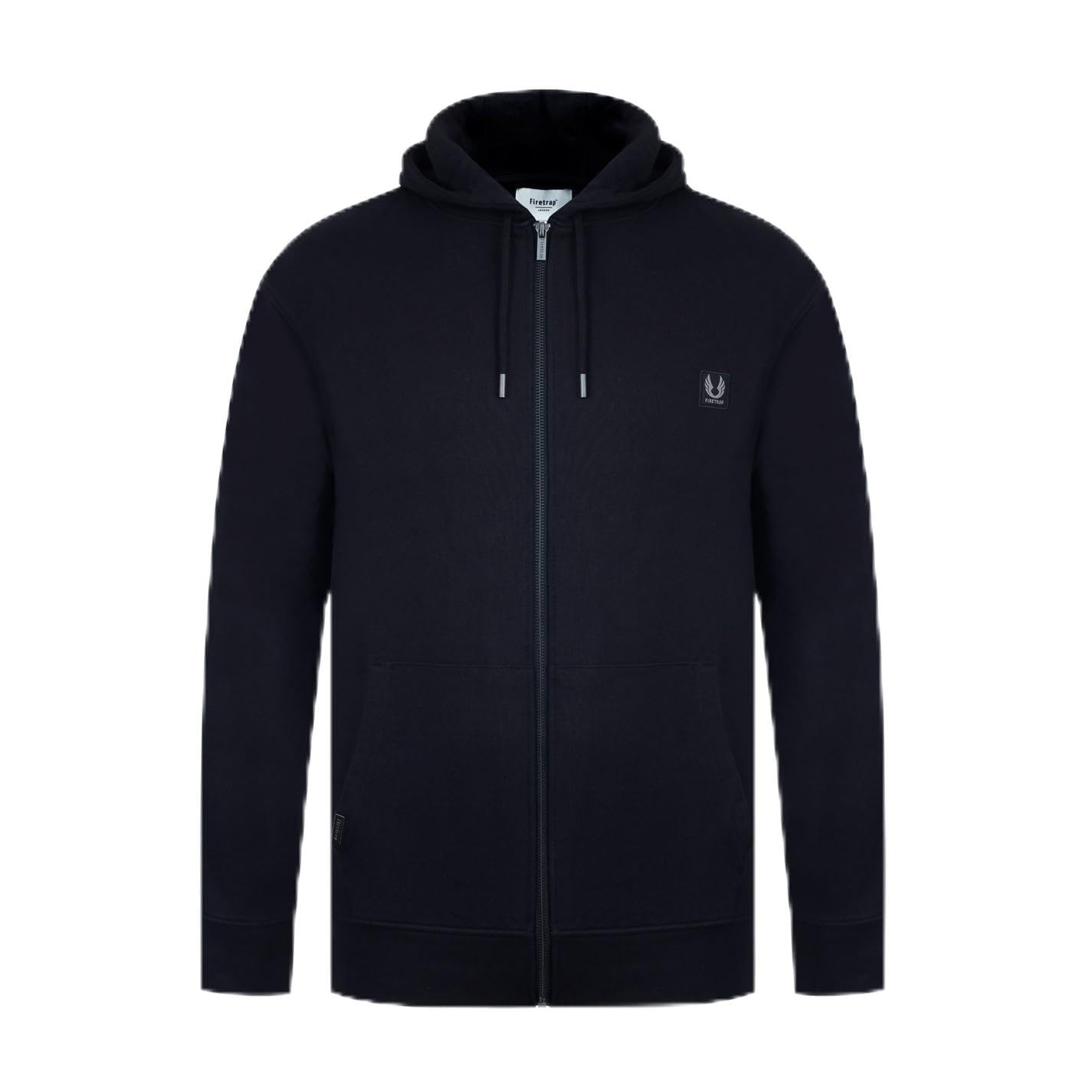 Firetrap Men's Black Corefz Hoodie Long Sleeve Cotton Xxl