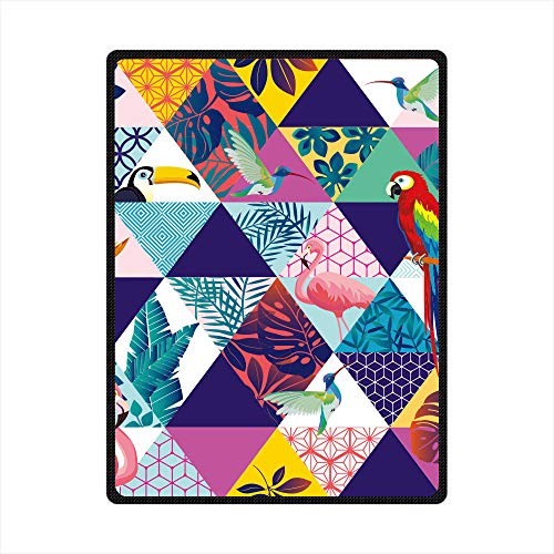 Couverture Animaux motif unique en peluche douce Sherpa pour pause déjeuner