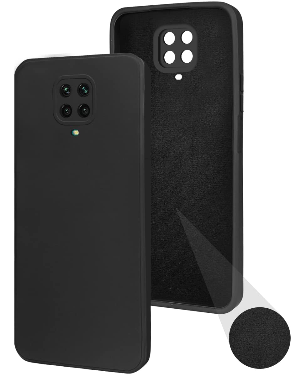 Jkobi Back Cover Case for Xiaomi Mi Redmi Note 9S (Matte Finish Silicone with Inside Fiber Cloth |Black) (B0B7S5QVP6) Amazon Price History, Amazon Price Tracker