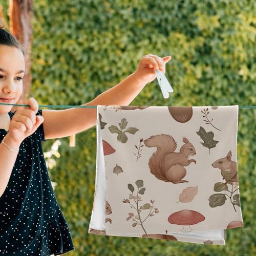 Toallas de algodón decorativas de alta suavidad, pack de 2 toallas absorbentes de diseño 6
