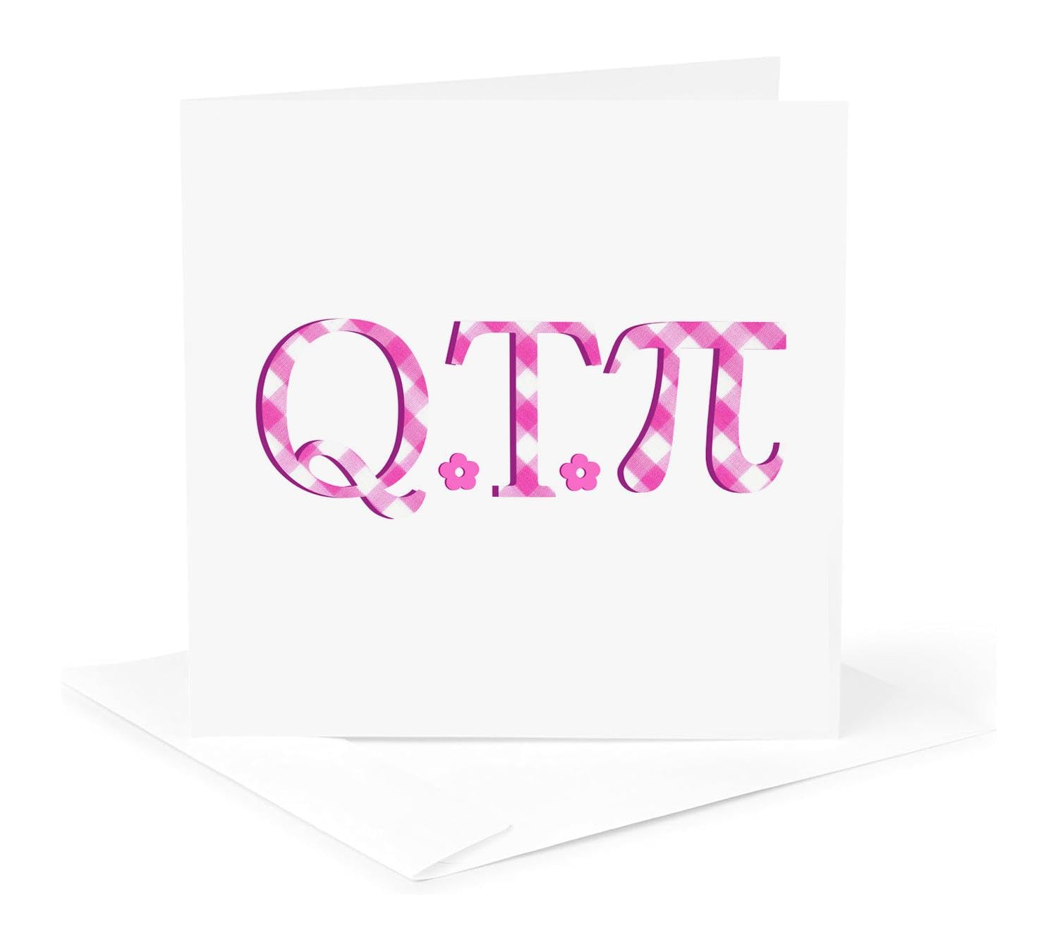 3dRose 8 x 8 x 0.25 Inches QT Pi Cute Pink Cutie Pie Math Pun