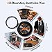 Compatible for Xiaomi Redmi Note 13 Pro Plus 5G Phone Case with Screen Protector, 360° Rotatable Ring Holder Kickstand/Stand Silicone TPU Protective Cover Case for Redmi Note 13 Pro+ Plus - Black