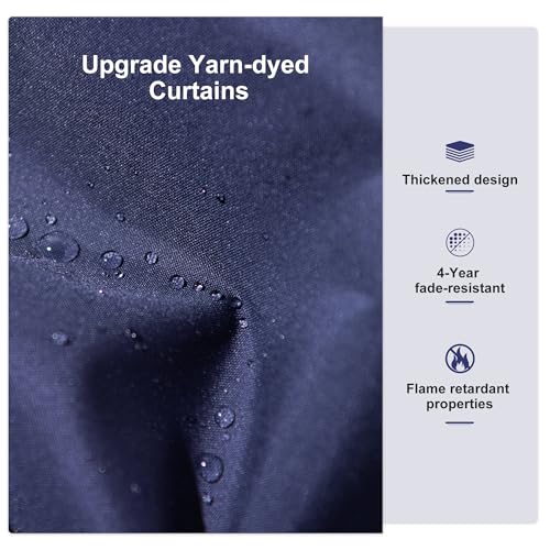 PURPLE LEAF 12' X 24' Outdoor Hardtop Gazebo Patio Wide Aluminum Frame Galvanized Steel Double Roof with Heavy Duty Netting and Curtains for Permanent Hard Top Pavilion Screen, Navy Blue - Image 8