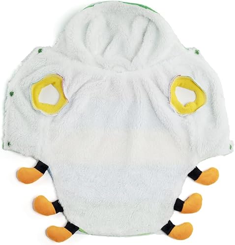 Miniatura 6 de Yoption Disfraz verde de oruga insecto para perro y gato para mascotas, disfraz de Halloween para mascotas, cachorro, cosplay, vestido, sudadera con
