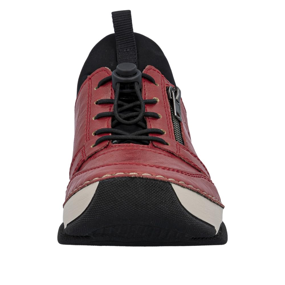 Rieker 45951-33 Damen Schnürschuh Textil/Synthetik rot rot