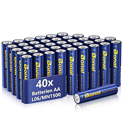 Batterien AAA+AA 40 Stück(20AAA+20AA) Alkaline Batterie Alkalische