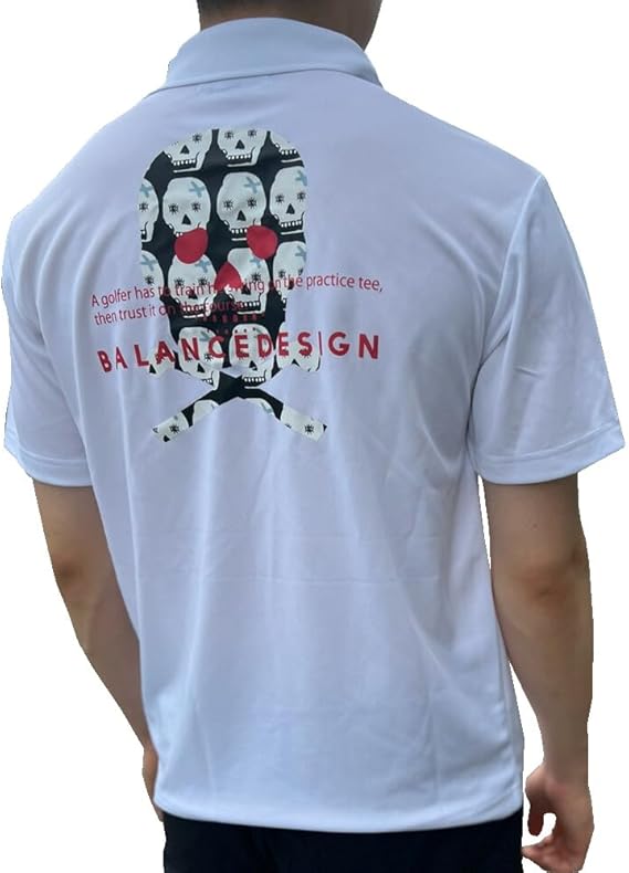 BALANCEDESIGN バランスデザイン　ゴルフ　ポロシャツ　スカル　LL Amazon | [BALANCEDESIGN] スモールスカルポロシャツ ゴルフ