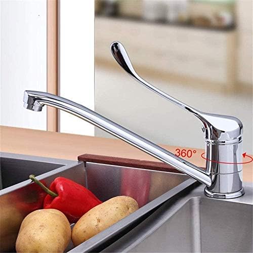 Mitigeur monocommande médical à long levier pour cuisine et cabinet de soin