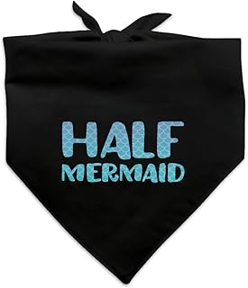 Half Mermaid with Blue Scales Dog Pet Bandana