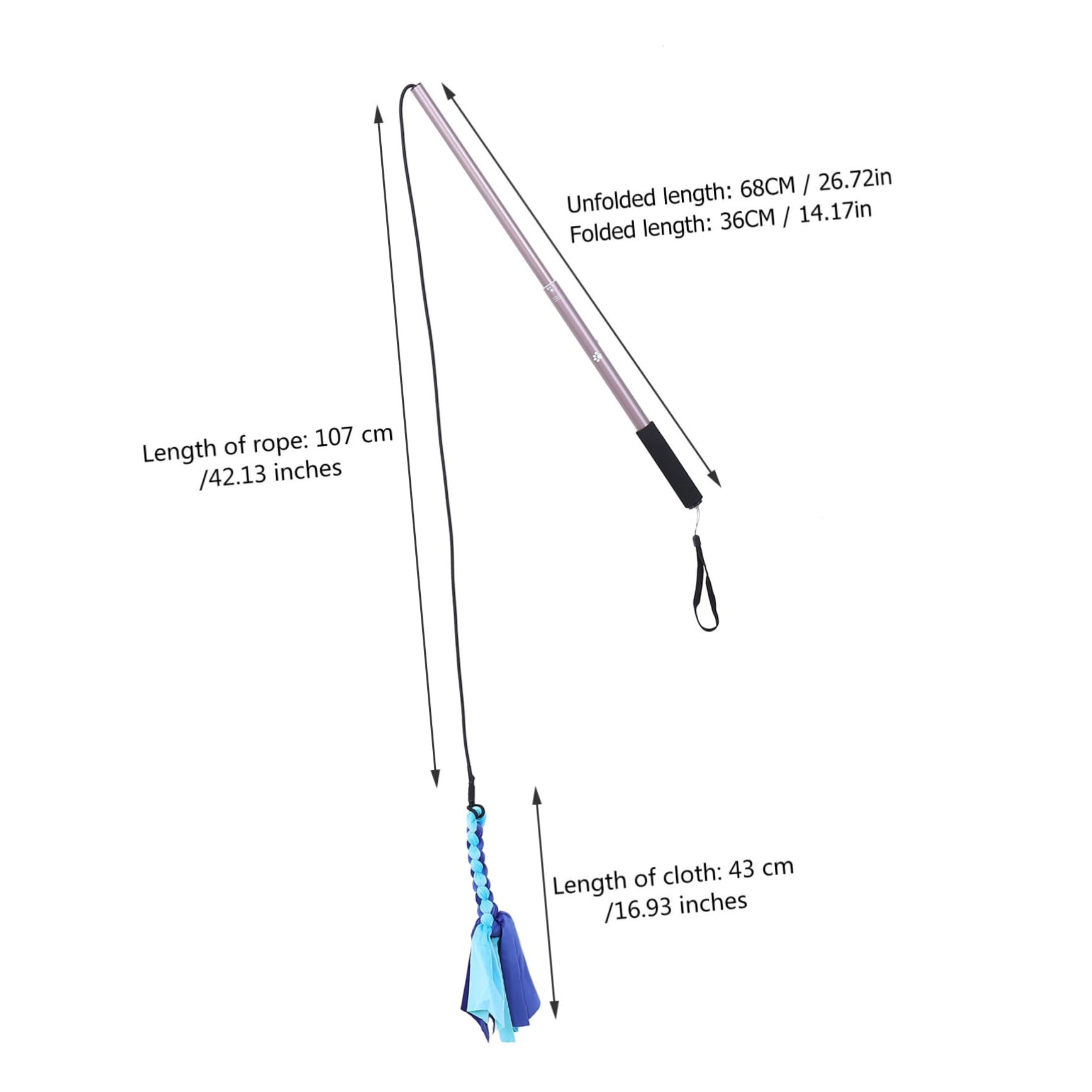 ifundom Dog Stick Puppy Interactive Launcher Training Mighty Lure Small Dogs Pet Puppies Pets Plush Dog Accessories Coffee Rubber Nylon Rope