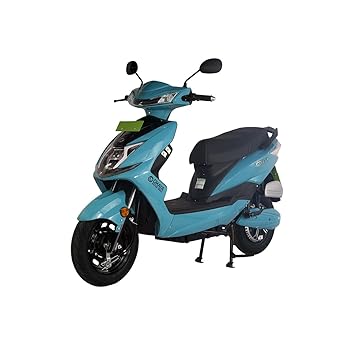 Okaya Faast F4(Cyan) Electric Scooty/Scooter with Front & Rear Drum Brakes and 72V/30Ah Battery Capacity | eco Friendly Portable Chargeable Anti Theft Alarm and Keyless Drive