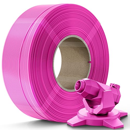 Image of Creality PETG Filament Refill 1.75mm 3D Printer Filament, 1kg (2.2lb) Refilament for Bambu Lab Reusable Spool, Dimensional Accuracy ±0.03mm, Magenta