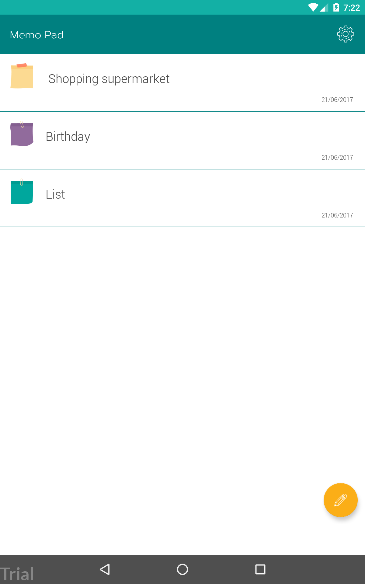 Memo pad App on Amazon Appstore